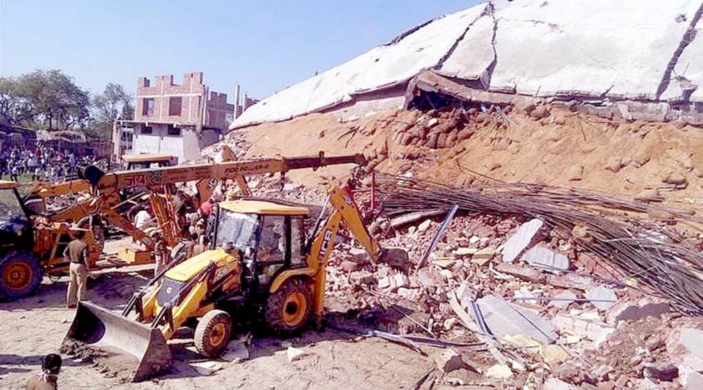 Major accident in Prayagraj Cold storage collapses after ammonia gas tank bursts 4 dead